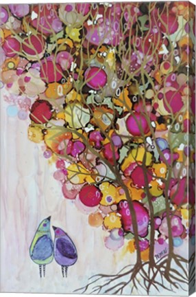 Framed L&#39;ombre Des Cerisiers Print