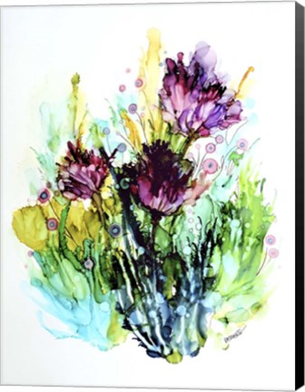 Framed Certaines Fleurs Sont Des Chansons Print