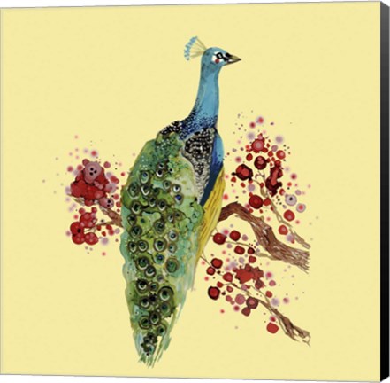 Framed Paon Carre Print