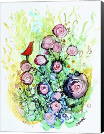 Framed Profiter De La Brise Print