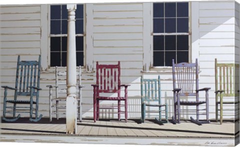 Framed Rocking Chair Family Print
