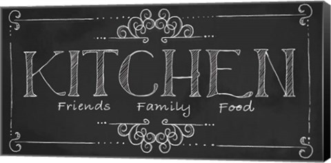 Framed Kitchen Chalk Print