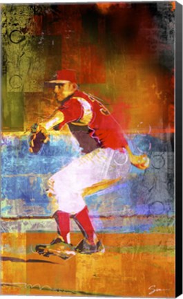 Framed Baseball 1 Print