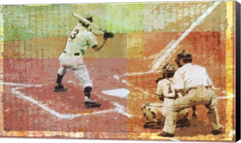 Framed Baseball 2 Print