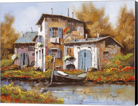 Framed Lungo Il Fiume Print