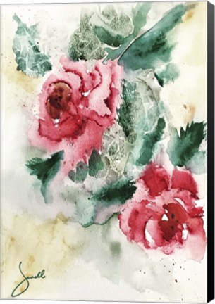 Framed Roses Print