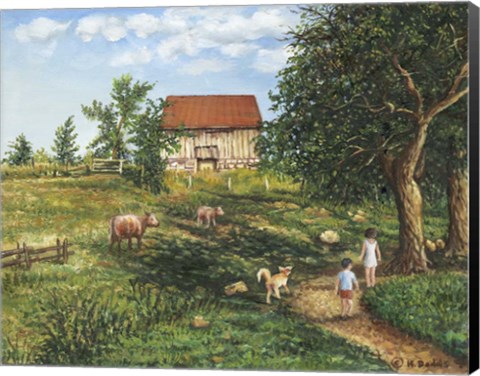 Framed On Grandpas Farm Print