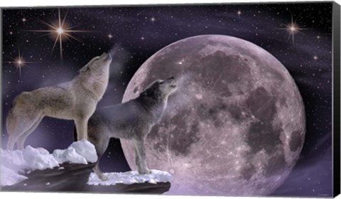 Framed On the Edge of the Moon Print