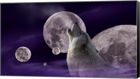 Framed Five Moons Print