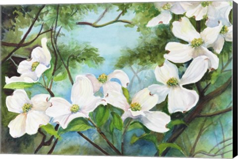 Framed Branch of Dogwood Print