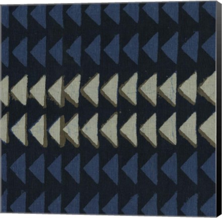 Framed Indigo Geometrics I Print