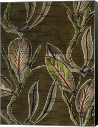 Framed Delicate Deco Pattern VIII Print