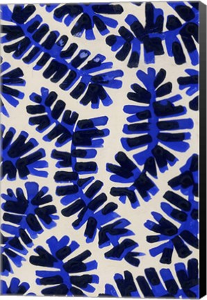 Framed Modern Leaf Motif II Print