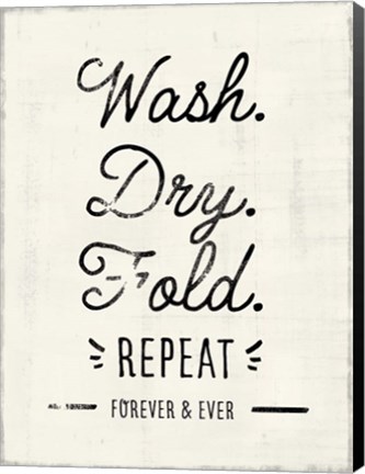 Framed Laundry Room I Print