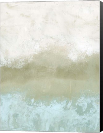 Framed Soft Sea Green Composition II Print