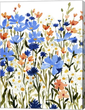 Framed Bright Wildflower Medley II Print