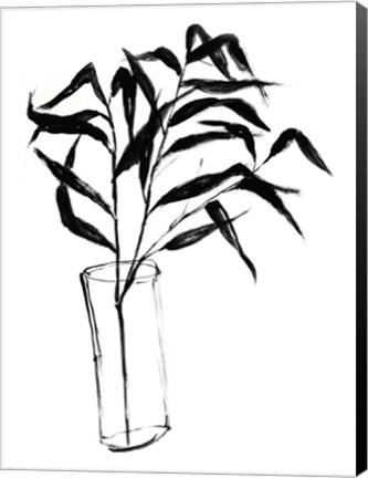 Framed Sumi-e Bamboo I Print