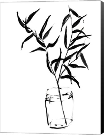 Framed Sumi-e Bamboo II Print