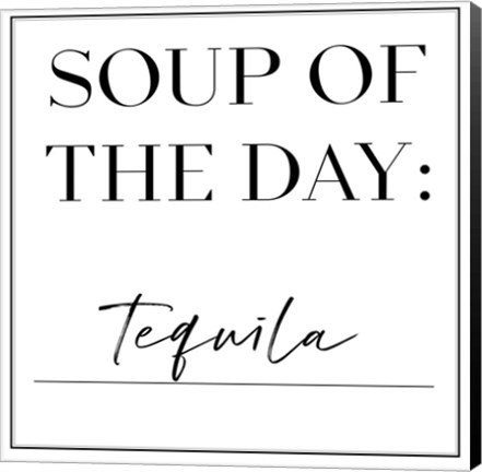 Framed Soup du Jour III Print