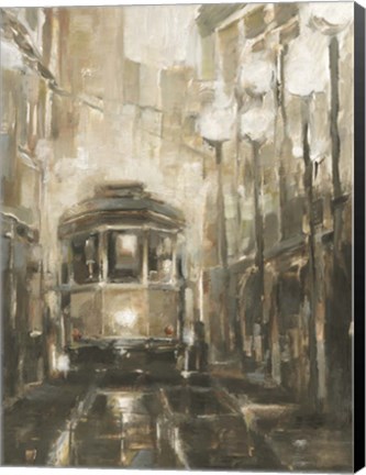 Framed Night Trolley II Print