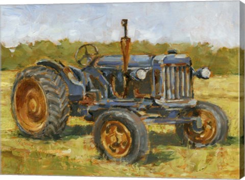 Framed Rustic Tractors III Print