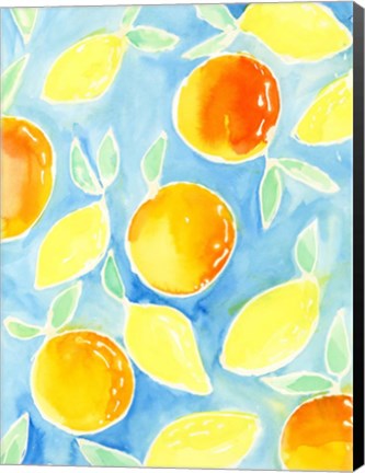 Framed Summer Citrus II Print