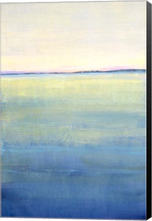 Framed Ocean Blue Horizon II Print