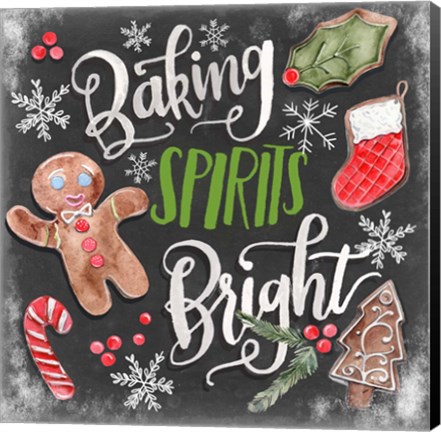 Framed Baking Spirits Bright I Print