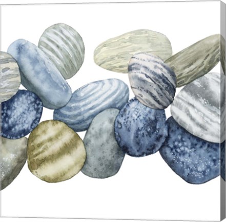 Framed Found Pebbles II Print
