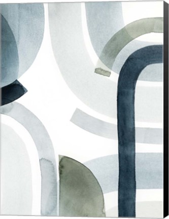 Framed Cool Swoops II Print