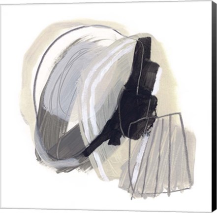 Framed Circular Balance I Print