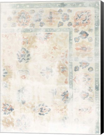 Framed Antique Textile Swatch II Print