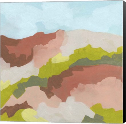 Framed Valley Blush I Print