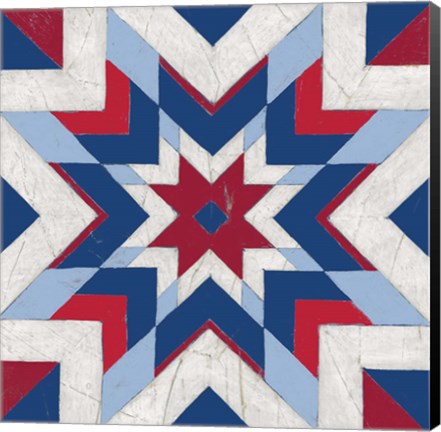 Framed Americana Quilt Motif II Print
