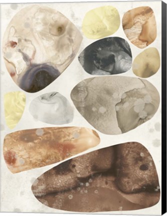 Framed Stone Mosaic IV Print
