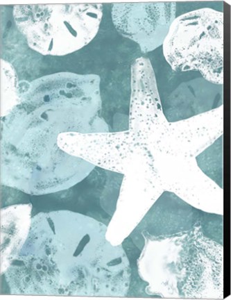 Framed Seabed Silhouettes II Print