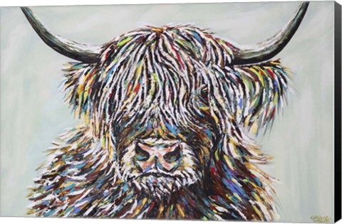 Framed Woolly Highland II Print