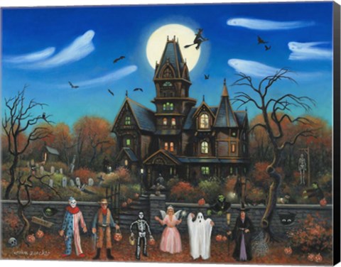 Framed Trick or Treaters Beware Print