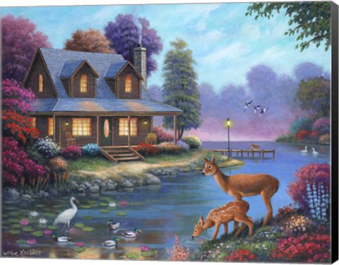Framed Comfy Cozy Cottage Print
