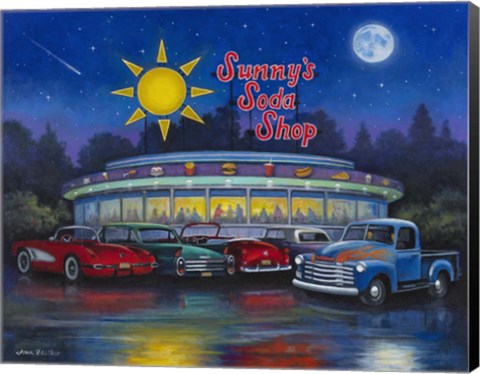Framed Sunny&#39;s Soda Shop Print