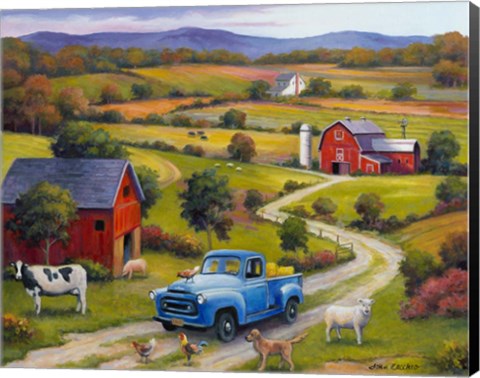 Framed Down on the Farm Print