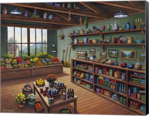 Framed Ma and Pop General Shop Print