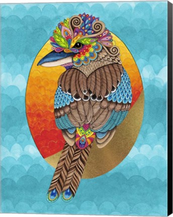 Framed Kerrie Kookaburra Print