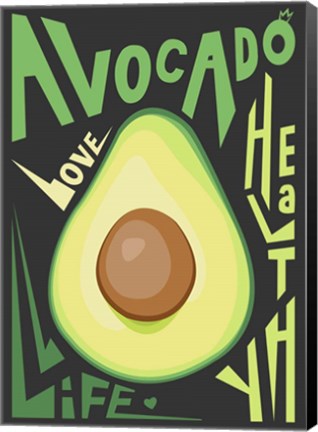 Framed Kitchen Avocado Print