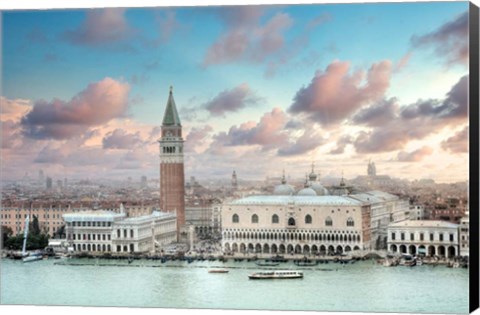 Framed Piazza San Marco Panoramic Vista #1 Print