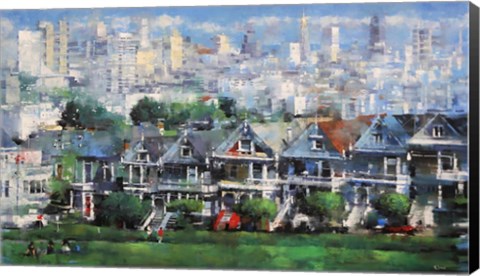 Framed Painted Ladies Print