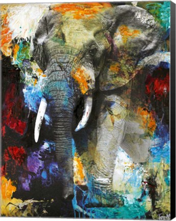 Framed Elephant Print