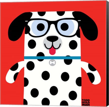 Framed Bow Wow Dalmation Print