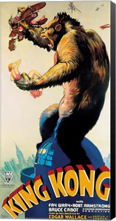 Framed King Kong - Profile Print