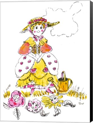 Framed Mary Mary Quite Contrary Print